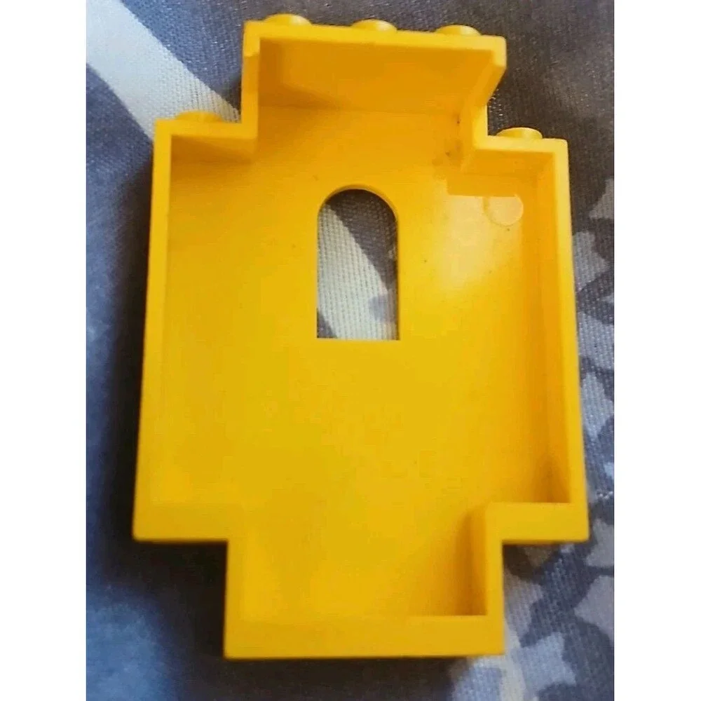 LEGO Yellow 2x5x6 Castle Wall 4444 with Black Stripes Lego Collector Piece